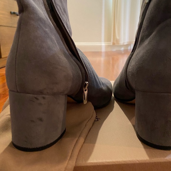 Gianvito Rossi Margaux mid bootie grey suede - Picture 5 of 7
